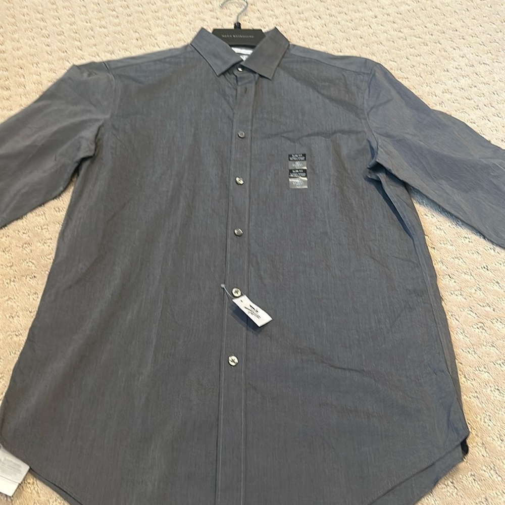 Grey mens dress shirt